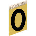 Hy-Ko Aluminum 3-1/2 In. Non-Reflective Adhesive Number Zero Image 1