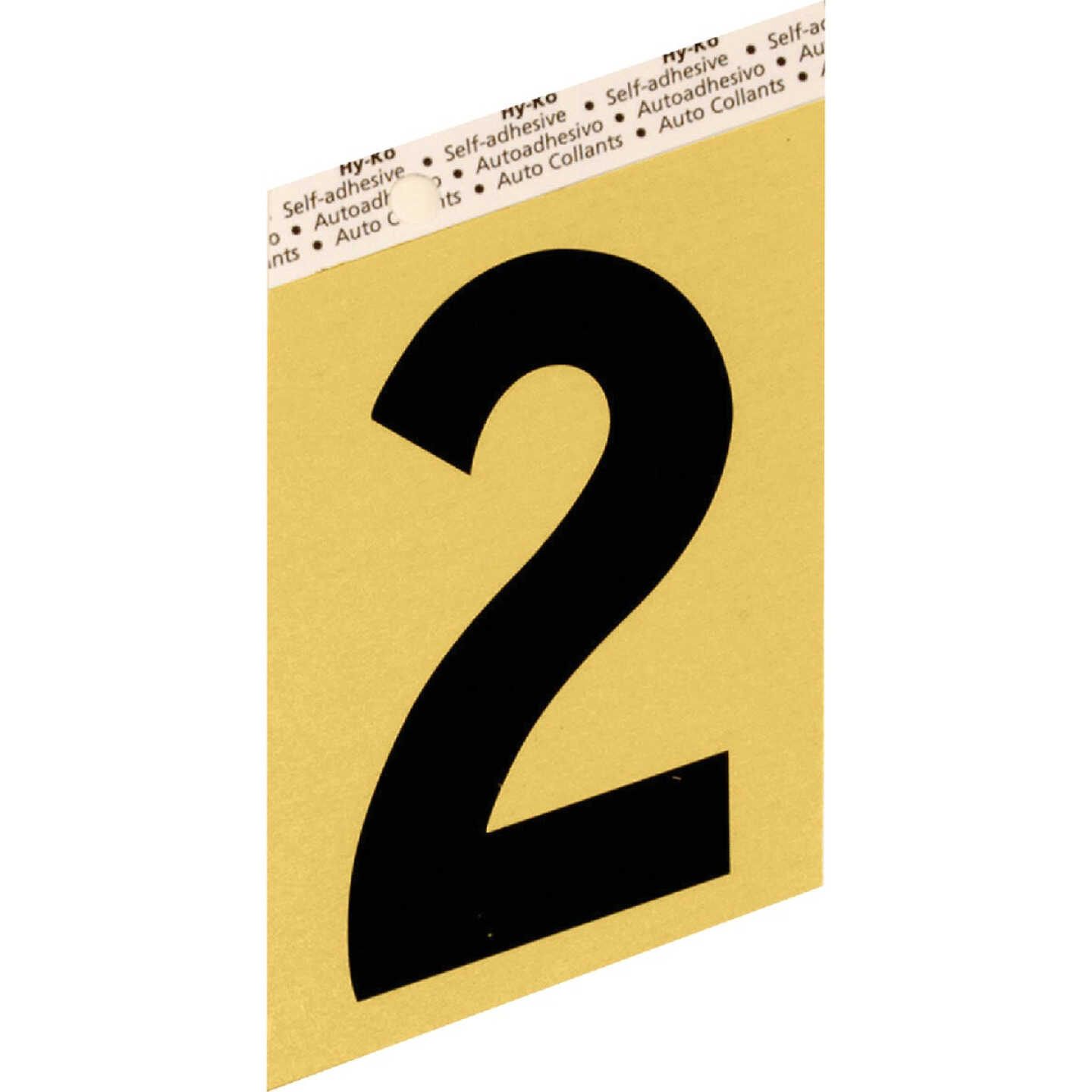 Hy-Ko Aluminum 3-1/2 In. Non-Reflective Adhesive Number Two Image 1