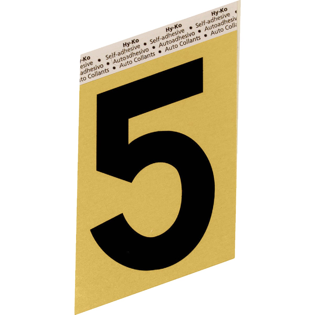 Hy-Ko Aluminum 3-1/2 In. Non-Reflective Adhesive Number Five