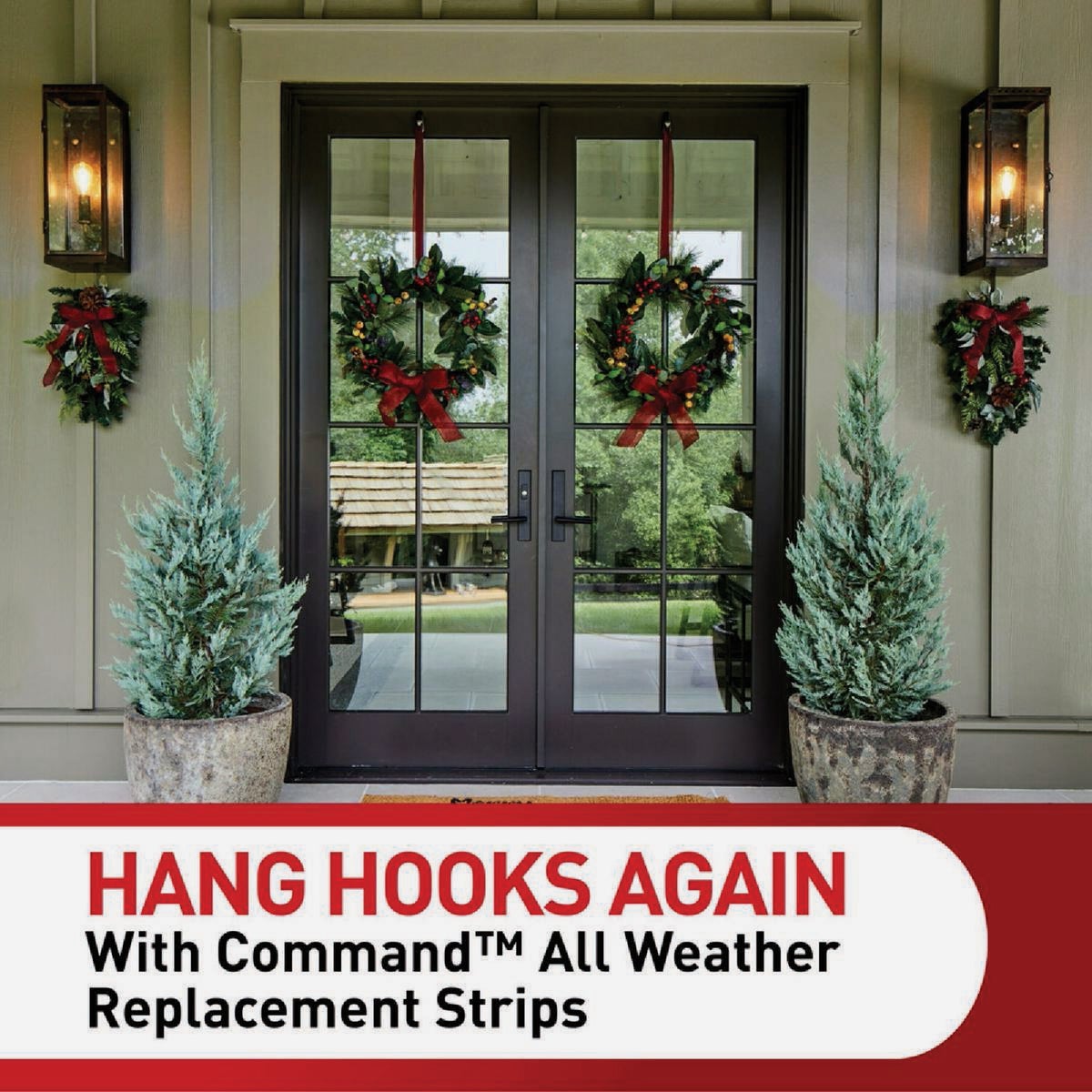 Command Outdoor Medium & Large Foam Replacement Strips, 8 Strips Image 2