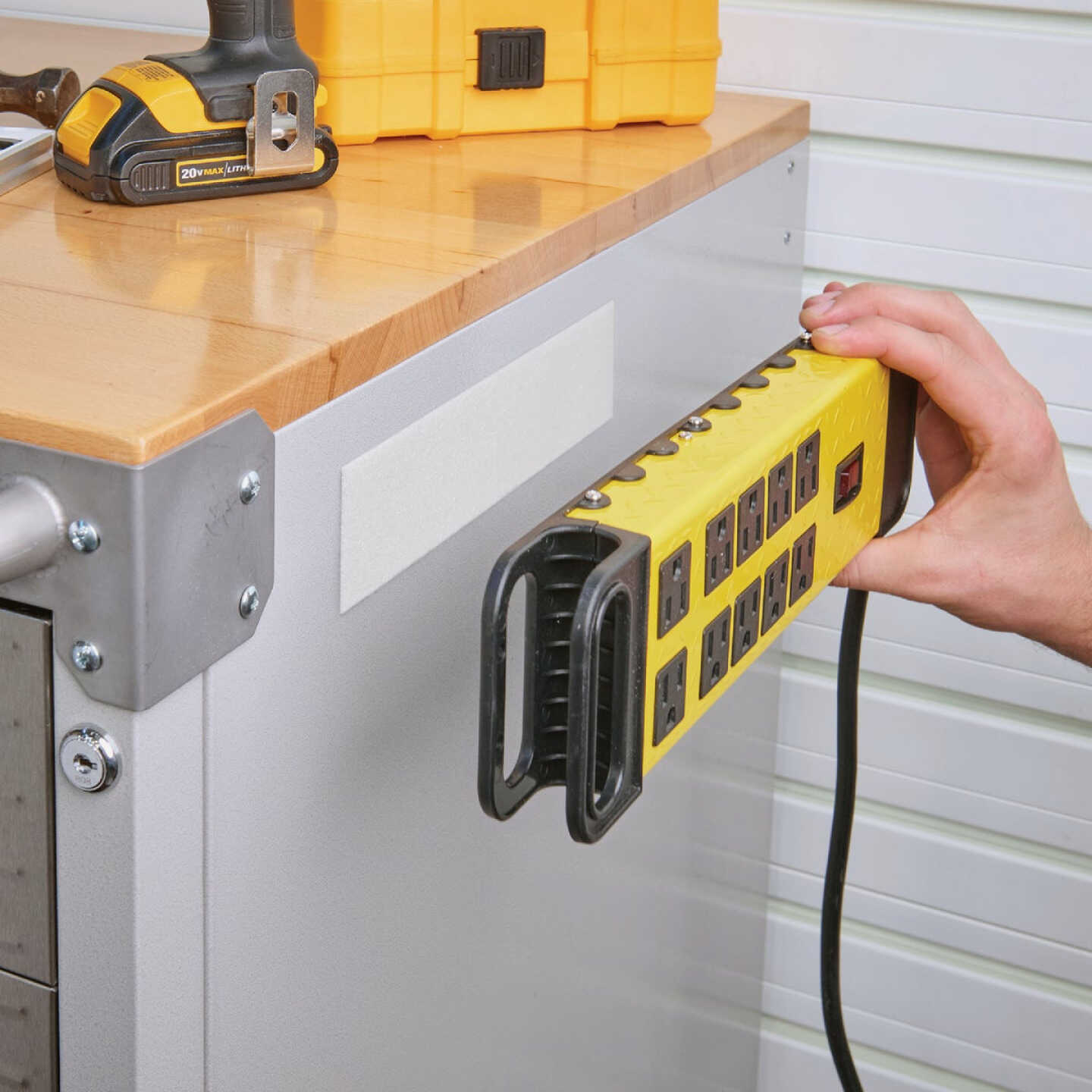 Wrap-It Storage Stick 'Em 2 In. x 10 Ft. Industrial Strength White Hook & Loop Roll Image 5