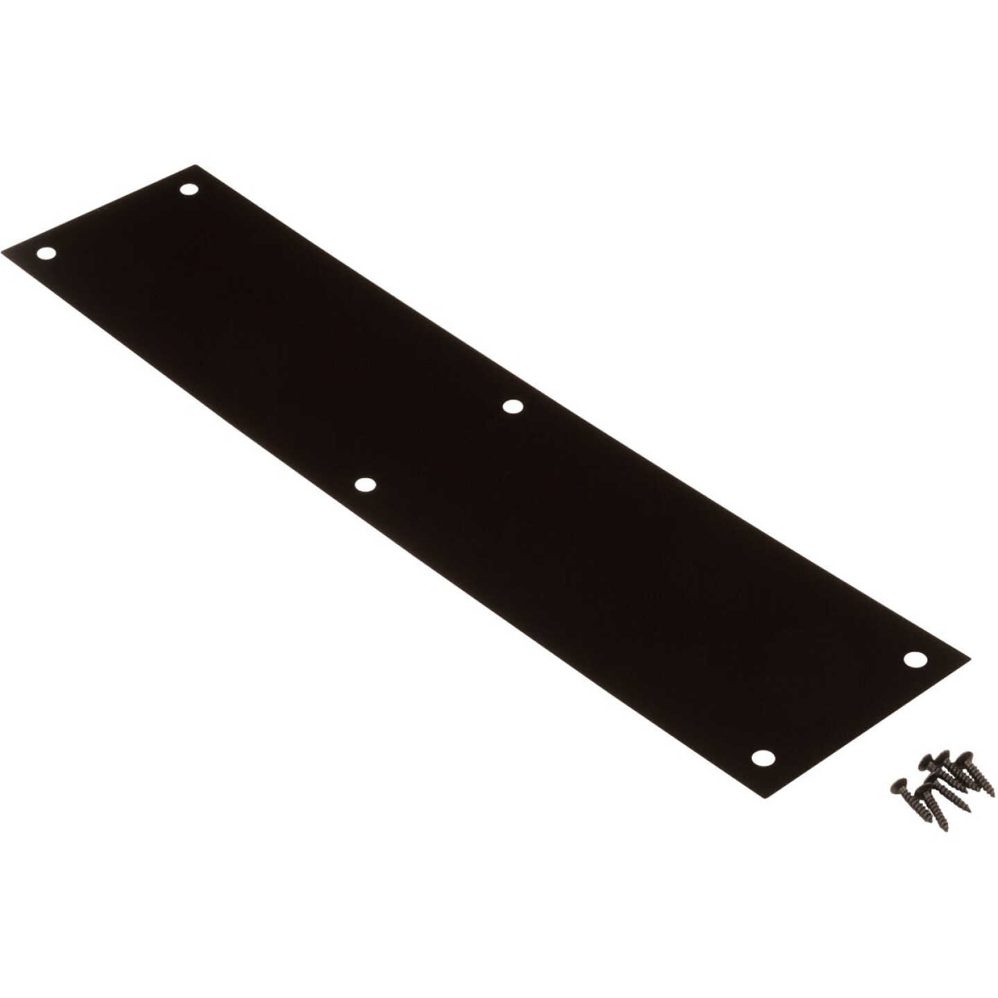 National Hardware Oil Rubbed Bronze Push Plate Image 1