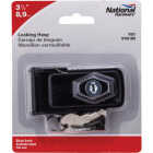 National Hardware 3-1/2 In. Matte Black Key Locking Hasp Image 2