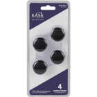 KasaWare 1-3/16 In. Diameter Matte Black Flat Round Knob (4-Pack) Image 2