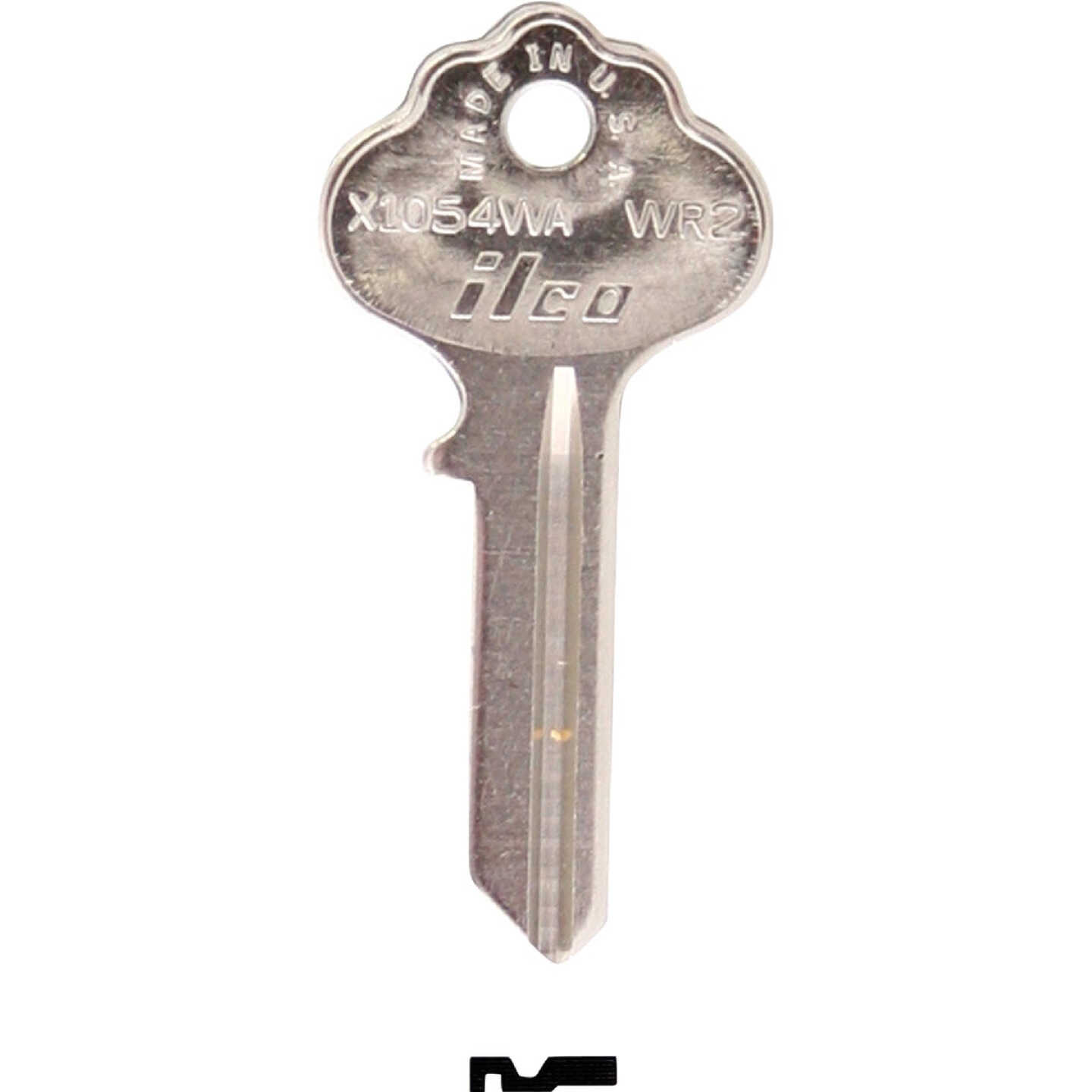 ILCO Weiser Nickel Plated House Key, WR2 / X1054WA (10-Pack) Image 1