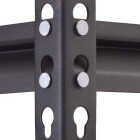 Muscle Rack 34 In. x 14 In. x 72 In. 5-Tier Black Shelving Unit Image 3