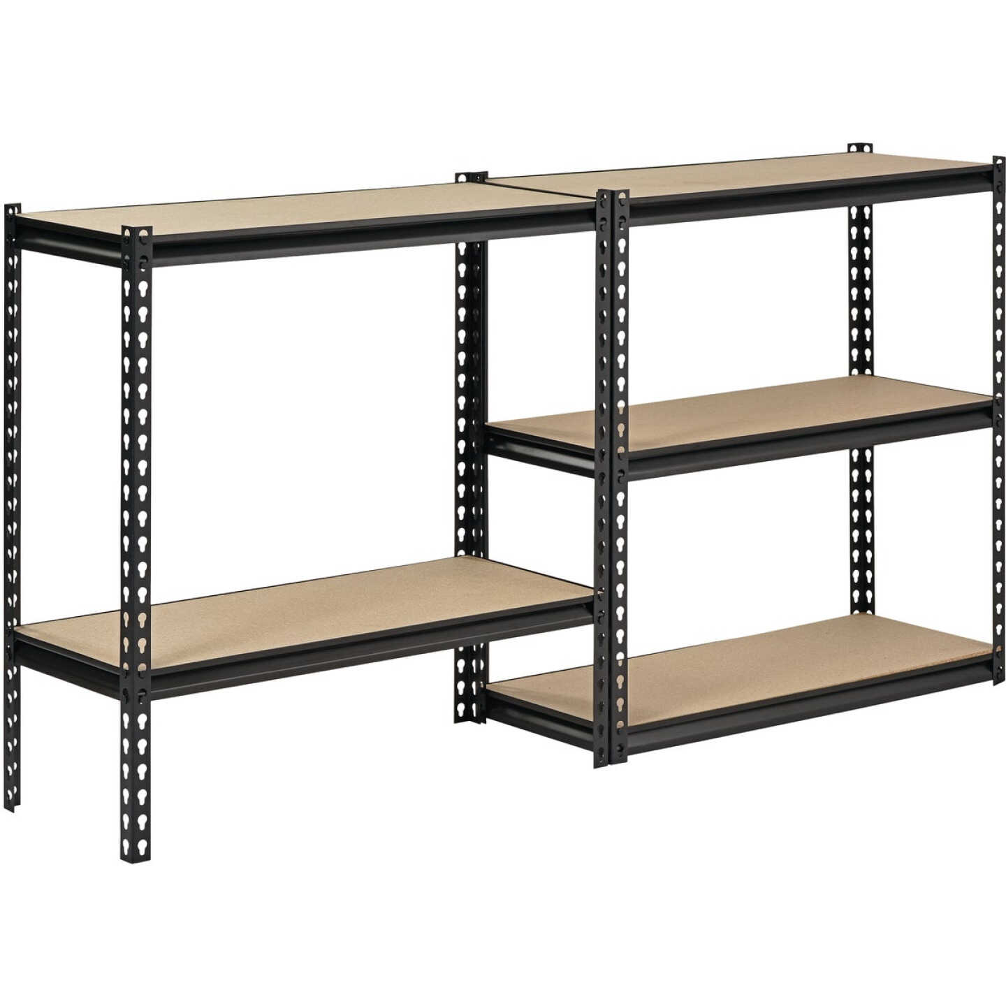 Muscle Rack 34 In. x 14 In. x 72 In. 5-Tier Black Shelving Unit Image 2