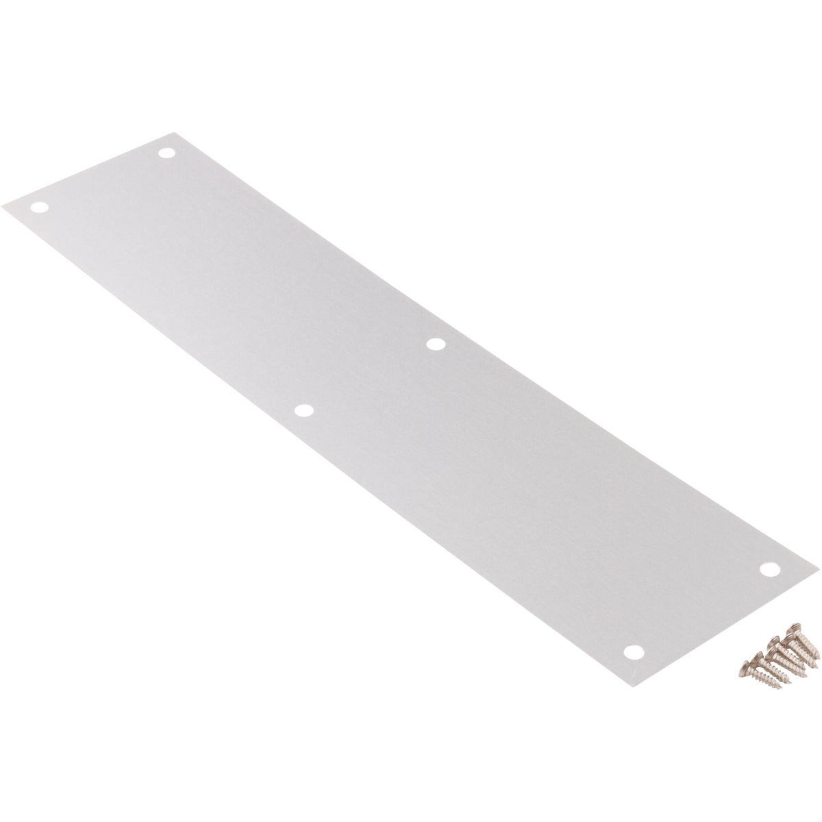 National Hardware Satin Aluminum Push Plate