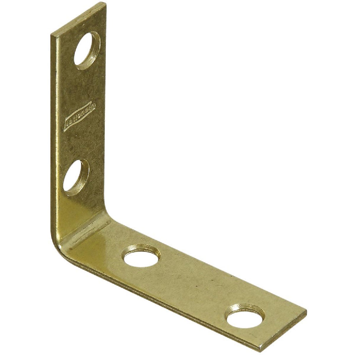 National Hardware 2 In. x 5/8 In. Brass Steel Corner Brace (4-Count)