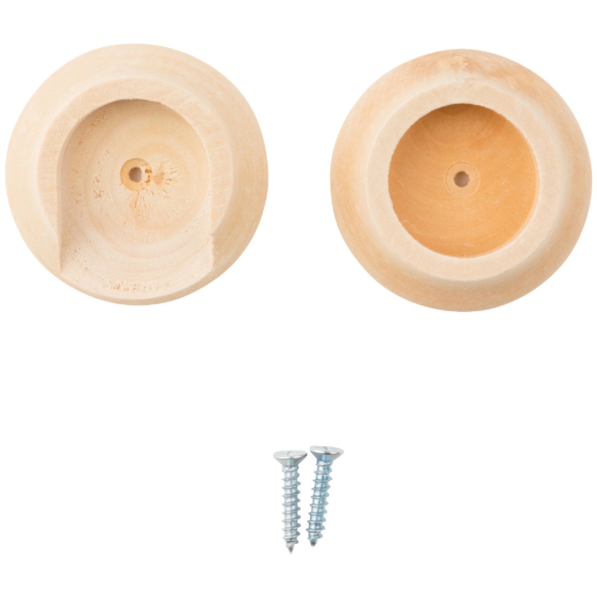 National Hardware 1-3/8 In. Natural Wood Closet Rod Socket (2-Pack) Image 6