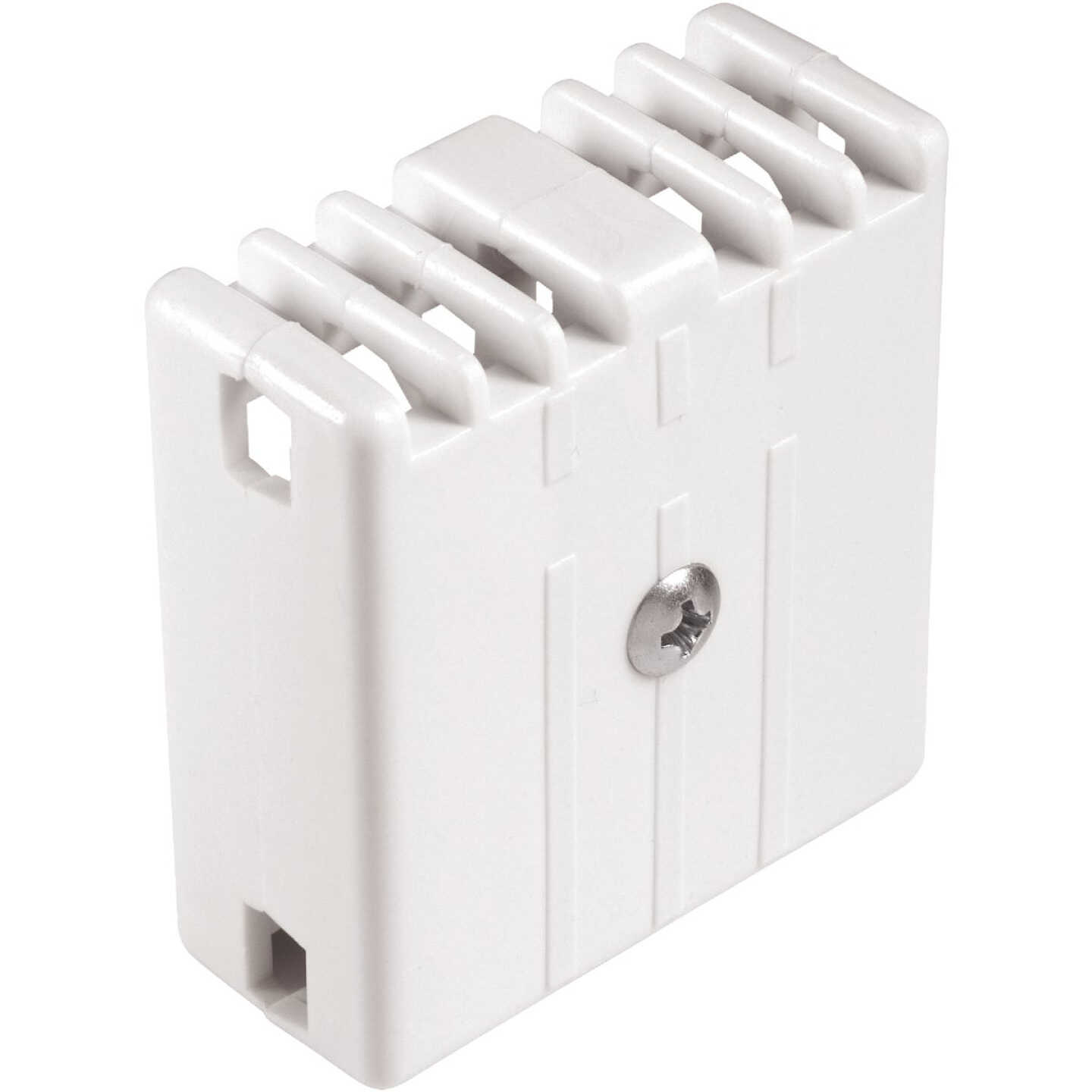 Rubbermaid White Wardrobe Shelf Joiner Plate Image 1