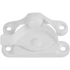 National Hardware White 7/8 In. Crescent Sash Lock Image 1