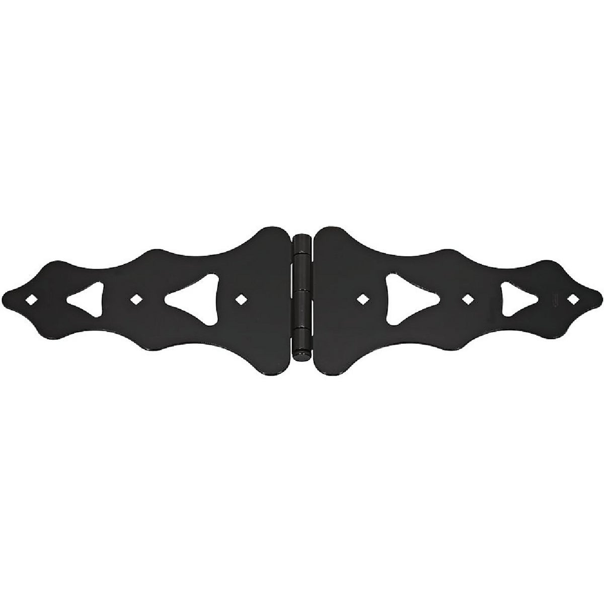 National Hardware 10 In. Black Ornamental Strap Hinge Image 1