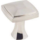 KasaWare 1-1/16 In. Diameter Satin Nickel Plain Square Knob (4-Pack) Image 1