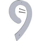 Hy-Ko 4 In. Satin Nickel Number 9 Image 1