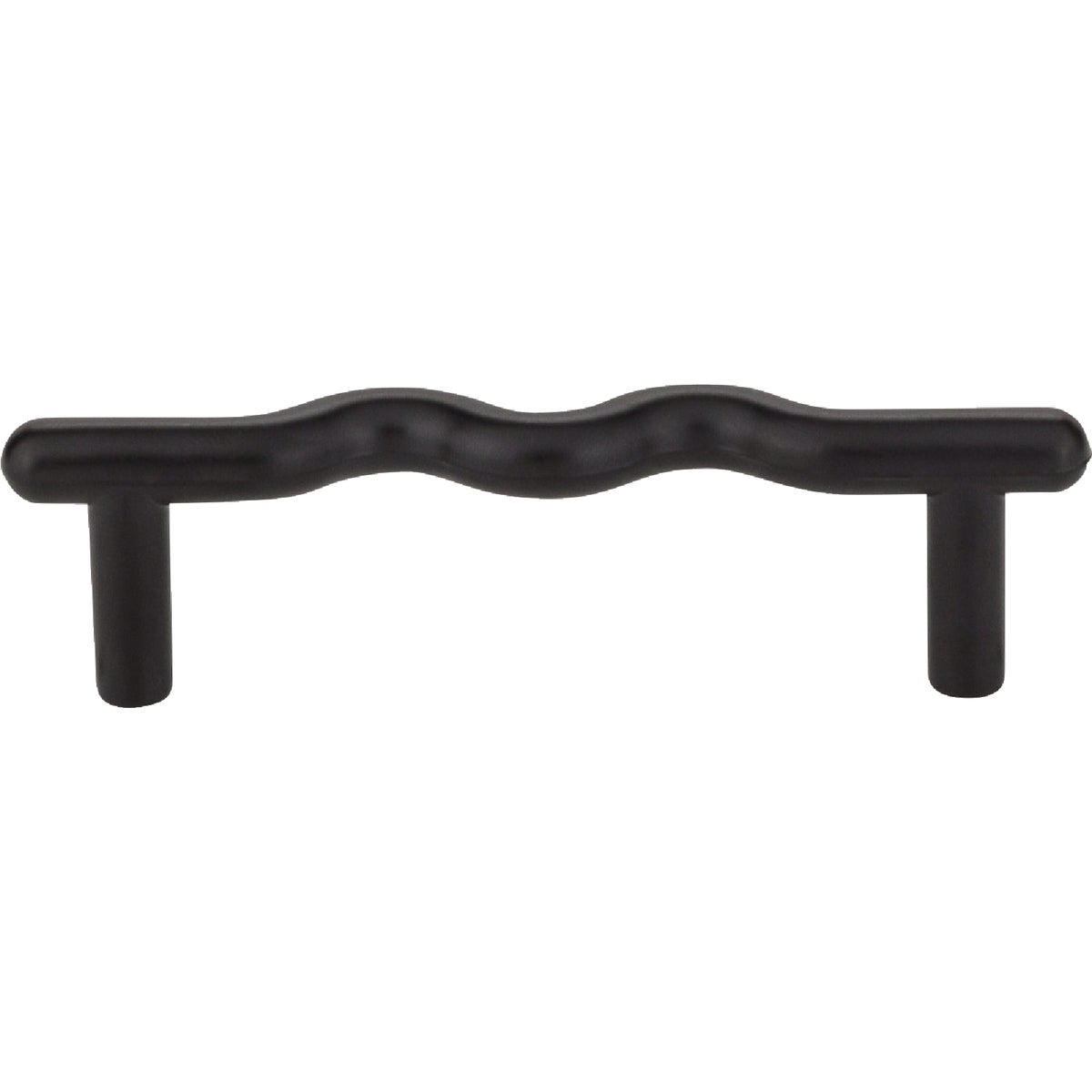 Elements Verona 3-7/8 In. Matte Black Wavy Cabinet Pull Image 2