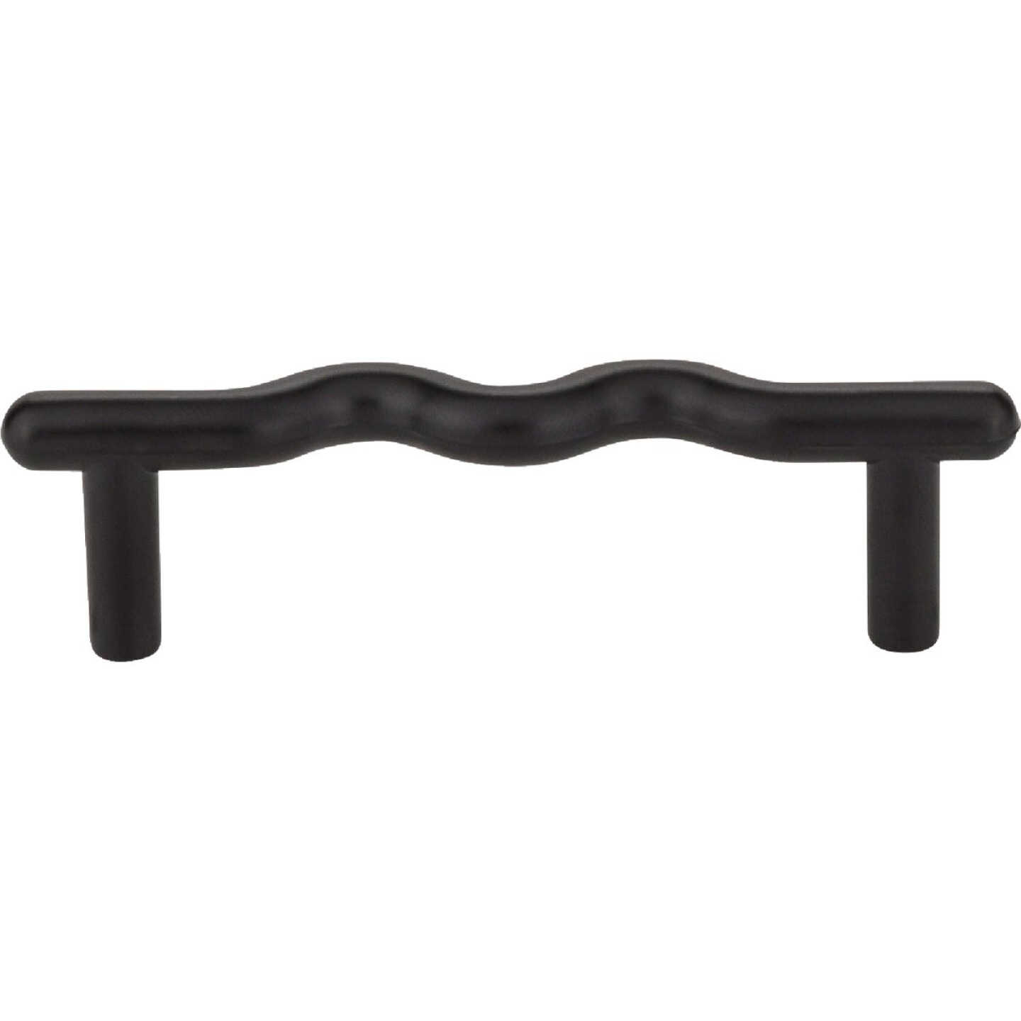 Elements Verona 3-7/8 In. Matte Black Wavy Cabinet Pull Image 2