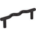 Elements Verona 3-7/8 In. Matte Black Wavy Cabinet Pull Image 1