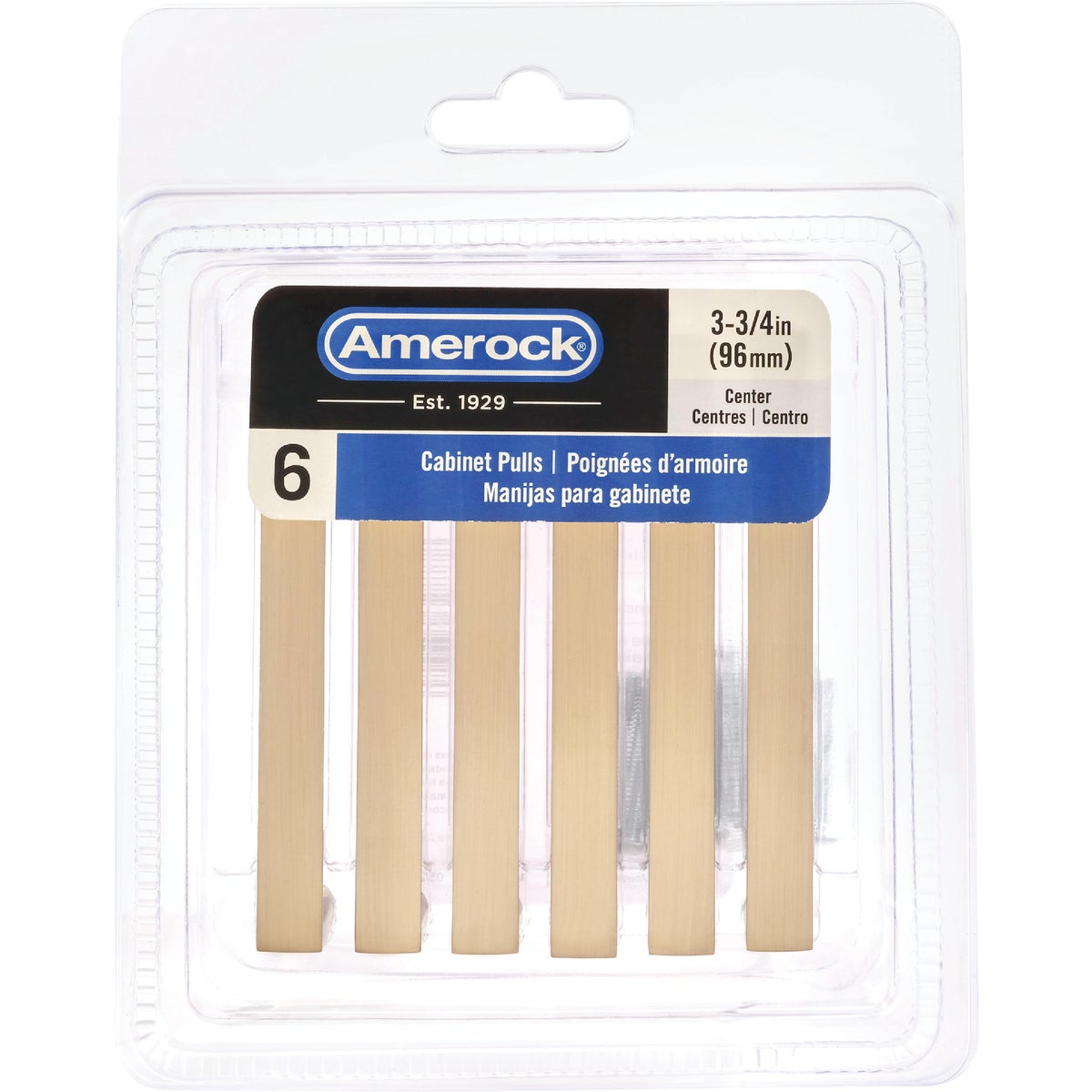 Amerock Metro 3.75 In. Champagne Bronze Cabinet Pull (6-Pack) Image 2