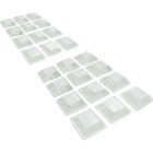 Super Sliders Gorilla Glue 3/4 In. Square Clear Furniture Wall Bumpers (24-Pack) Image 2