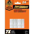 Super Sliders Gorilla Glue 3/4 In. Square Clear Furniture Wall Bumpers (24-Pack) Image 1