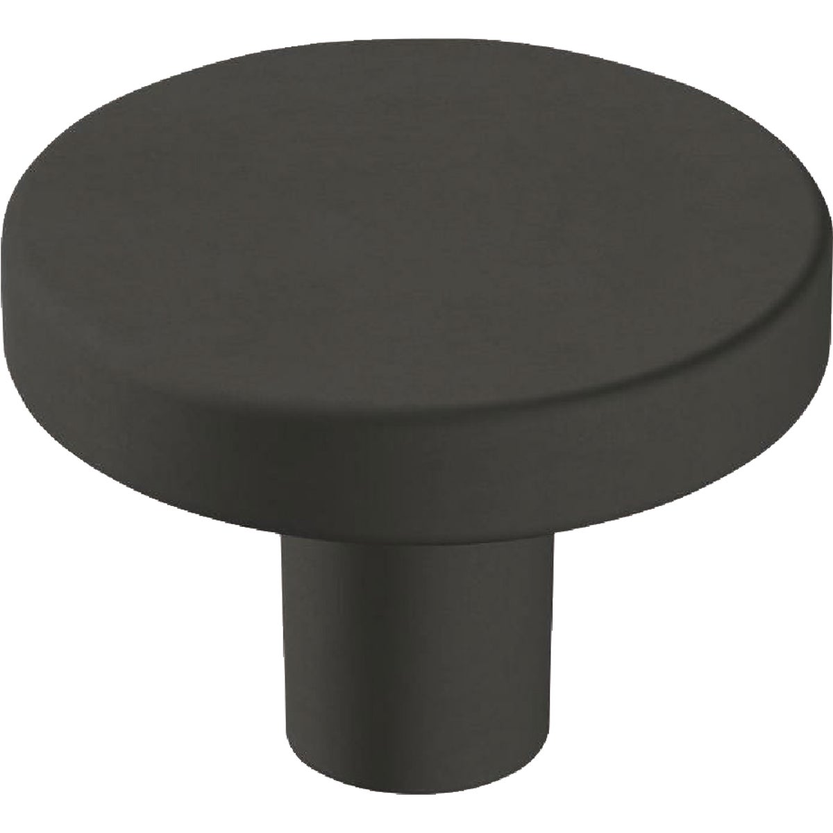 Amerock Versa 1.375 In. Dia. Round Matte Black Cabinet Knob (6-Pack)