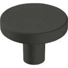 Amerock Versa 1.375 In. Dia. Round Matte Black Cabinet Knob (6-Pack) Image 1