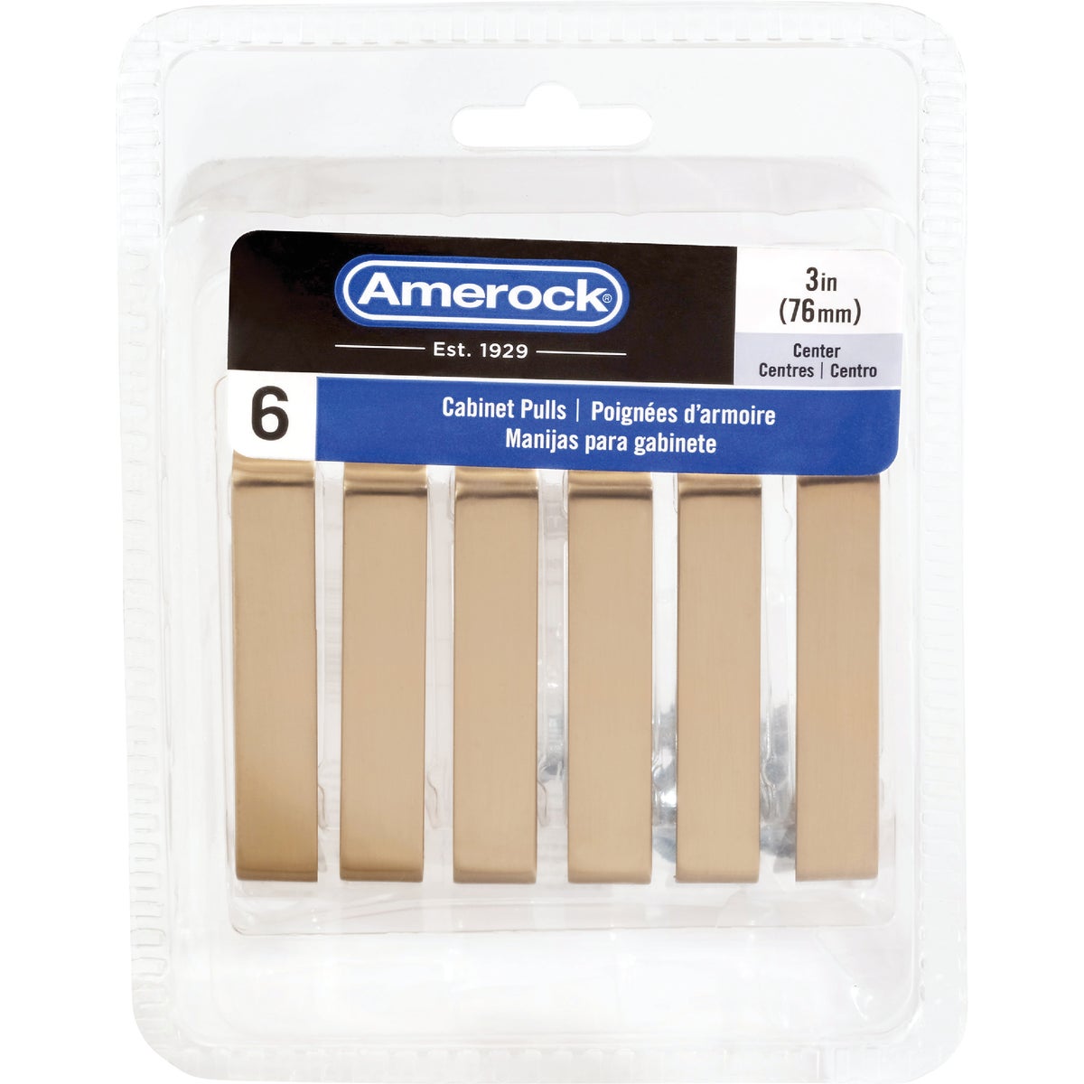 Amerock Evolve 3 In. Champagne Bronze Cabinet Pull (6-Pack) Image 2