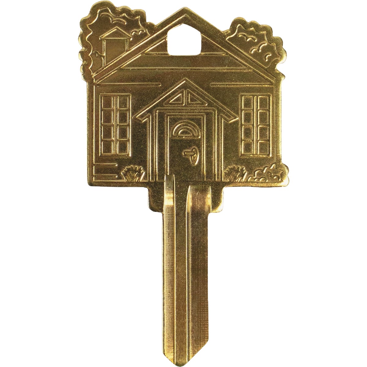Lucky Line Brass Home Key Shapes Decorative House Key - SC1 ADA Friendly Image 1