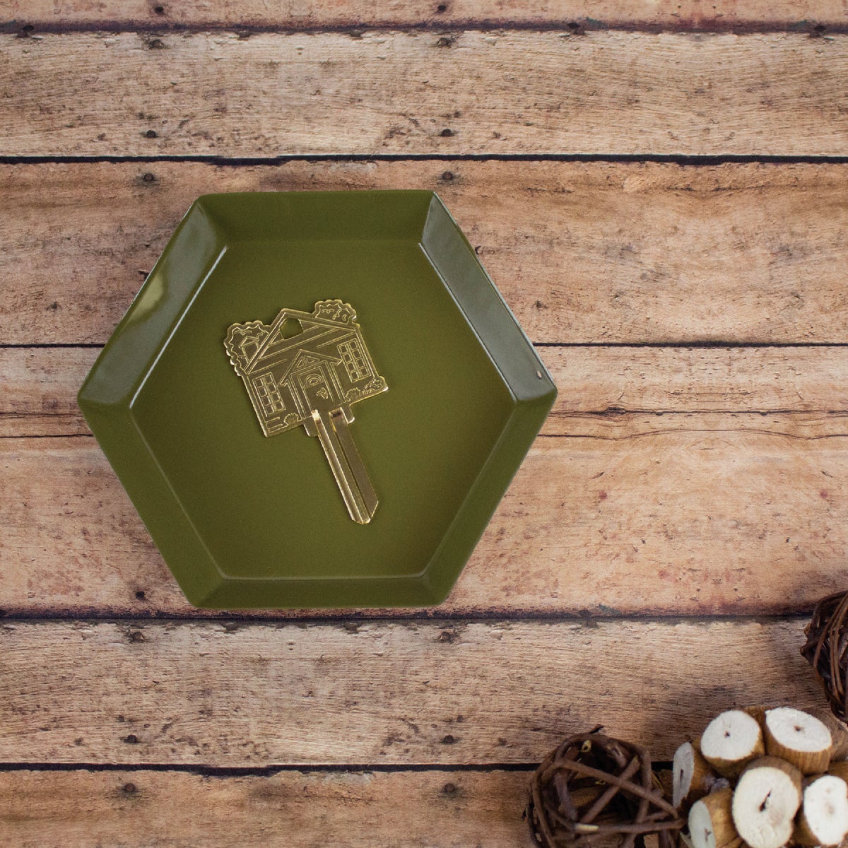 Lucky Line Brass Home Key Shapes Decorative House Key - SC1 ADA Friendly Image 3