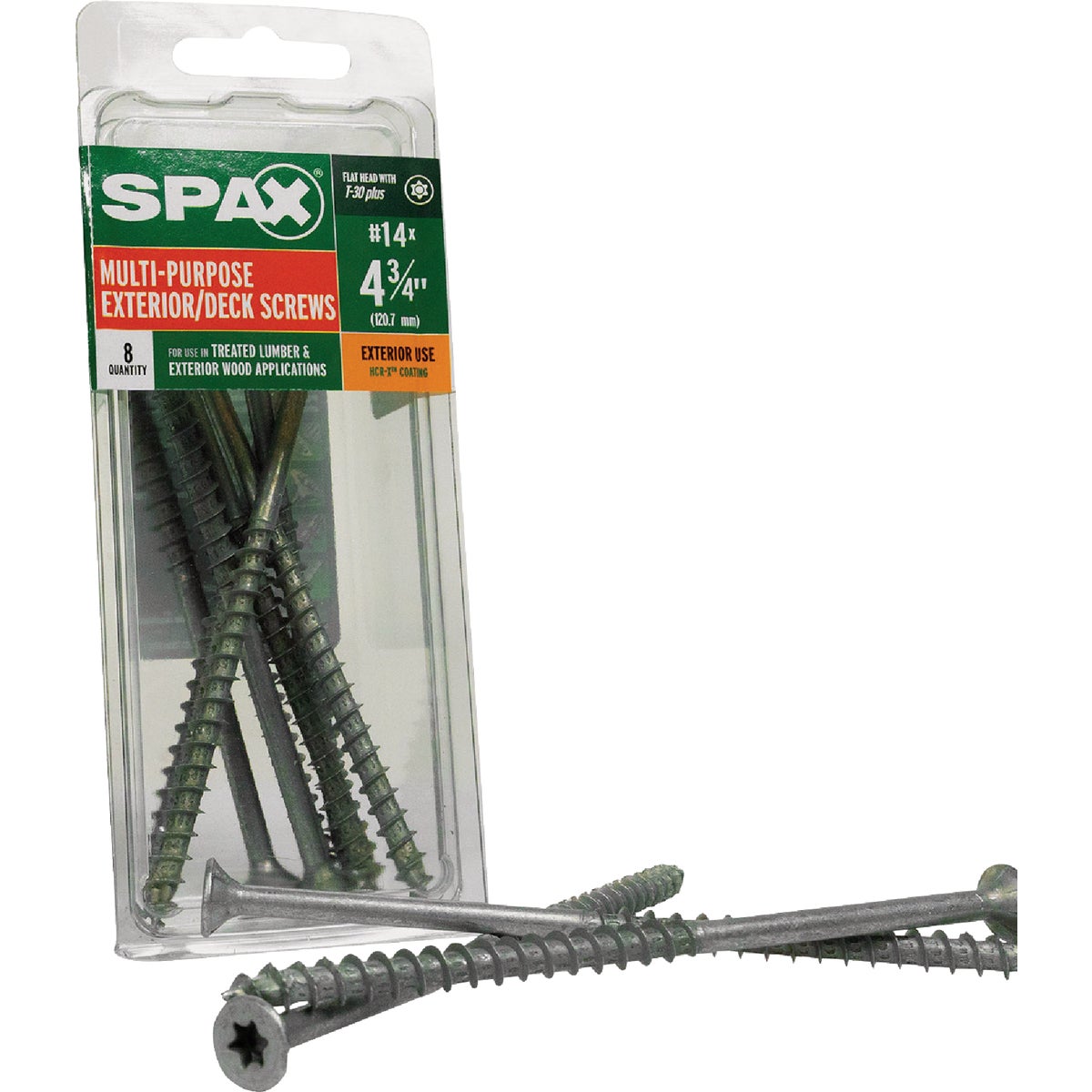 SPAX #14 x 4-3/4 In. T30 Plus Flat Head HCR-X (Exterior Rated) Deck Screw (8-Count) Image 6