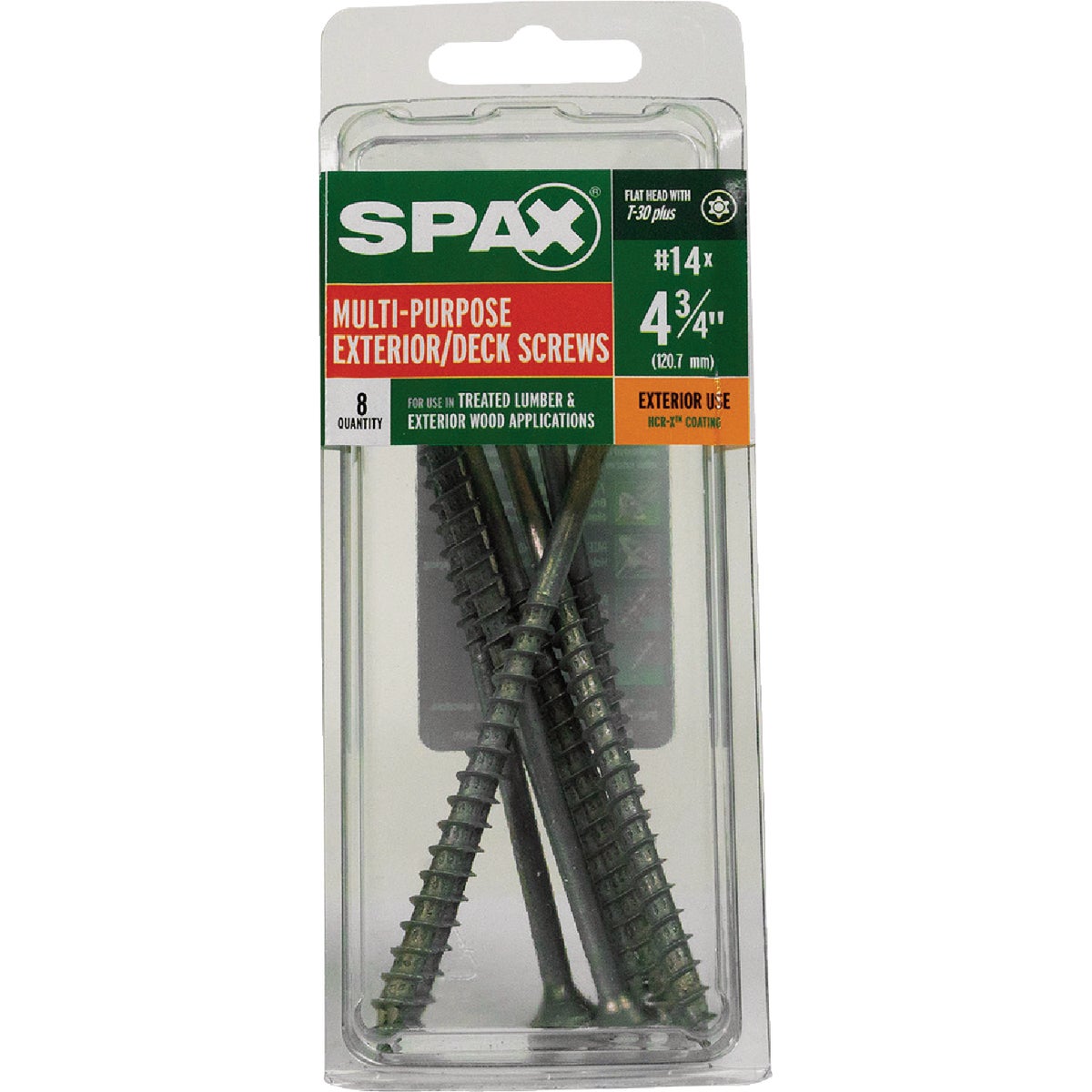 SPAX #14 x 4-3/4 In. T30 Plus Flat Head HCR-X (Exterior Rated) Deck Screw (8-Count) Image 4