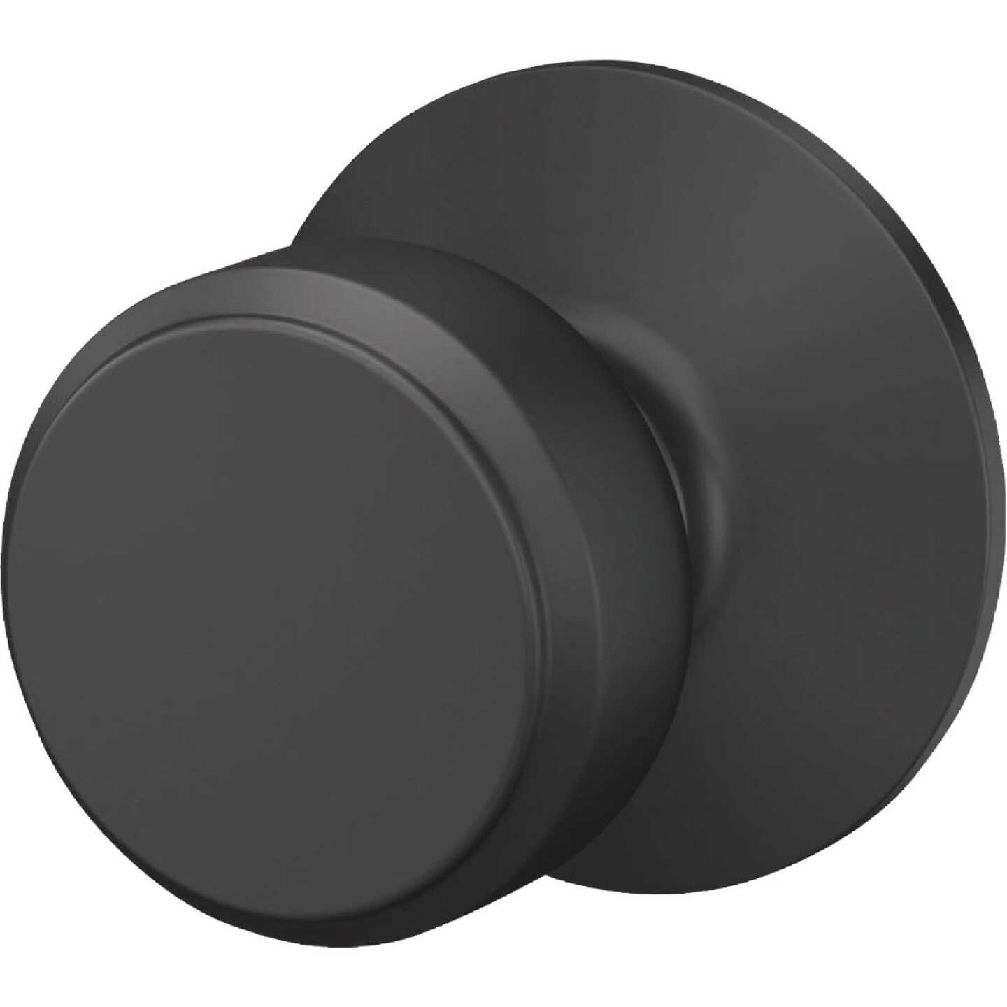 Schlage Bowery Matte Black Passage Door Knob Image 4