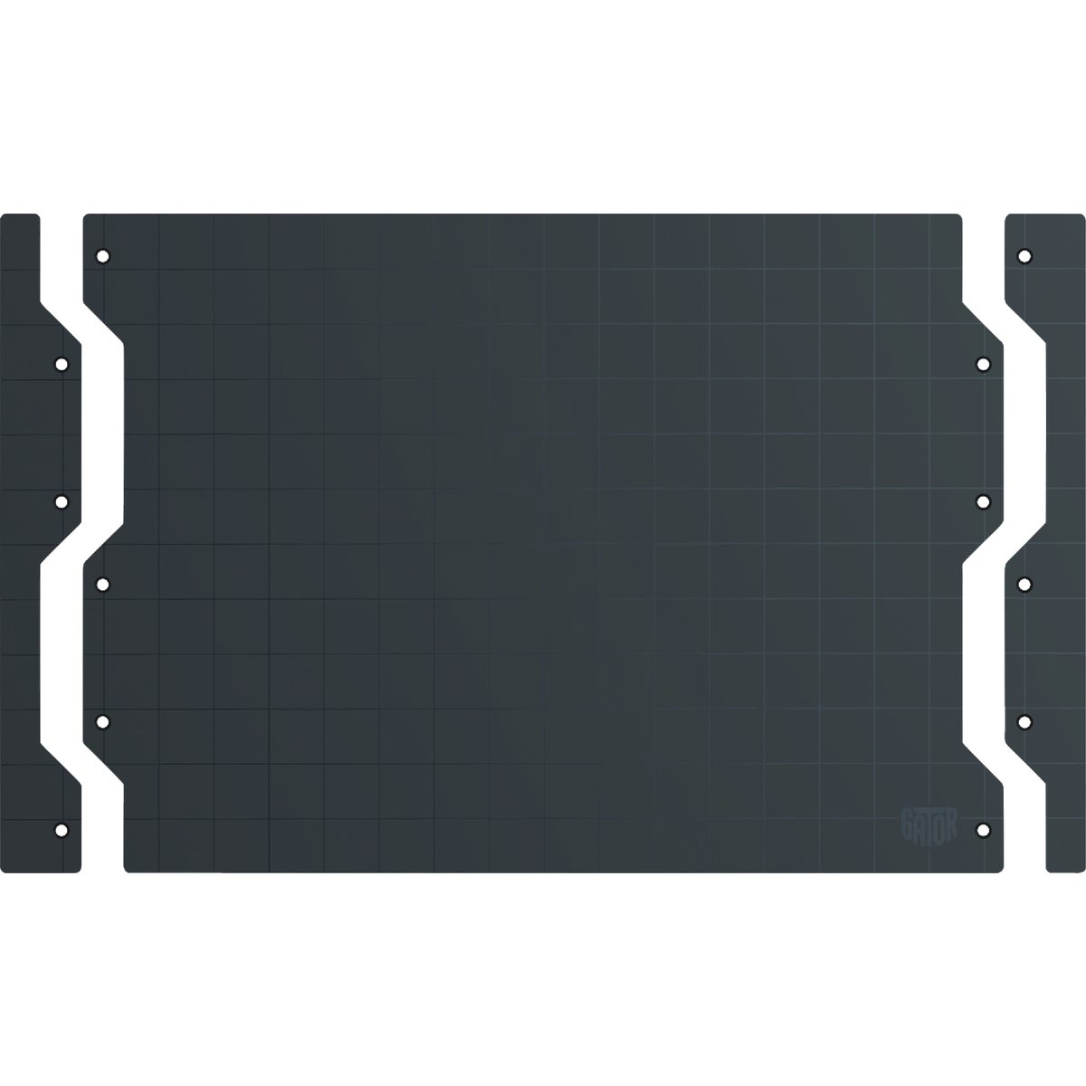 Gator Magnetics 1.5 x 12 Black 16-Gauge Galvanized Steel Wall Target Edge Cap (2-Pack)