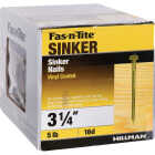 Hillman Fas-n-Tite 3-1/4 In. Vinyl Coated Sinker Nails (5 Lb.) Image 1