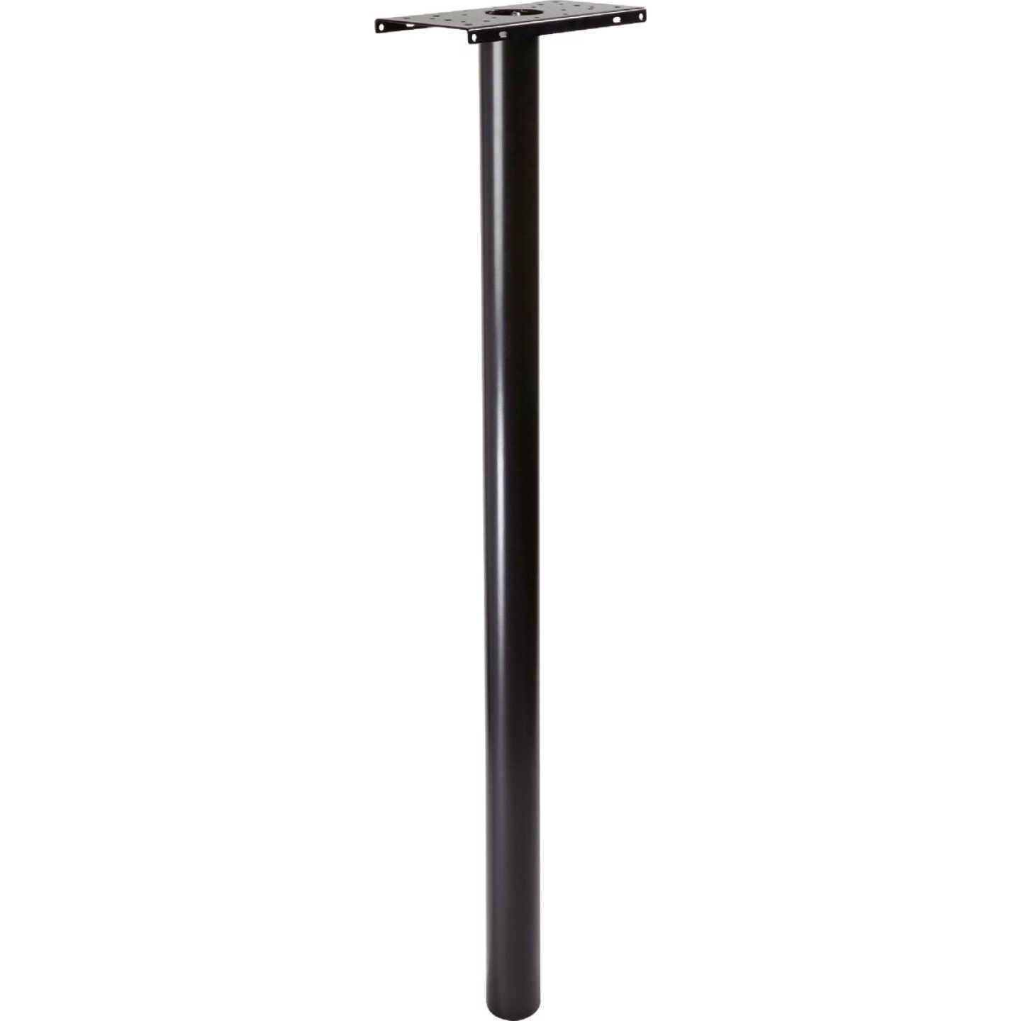 Architectural Mailboxes Pacifica In-Ground Steel Black Mailbox Post Image 1