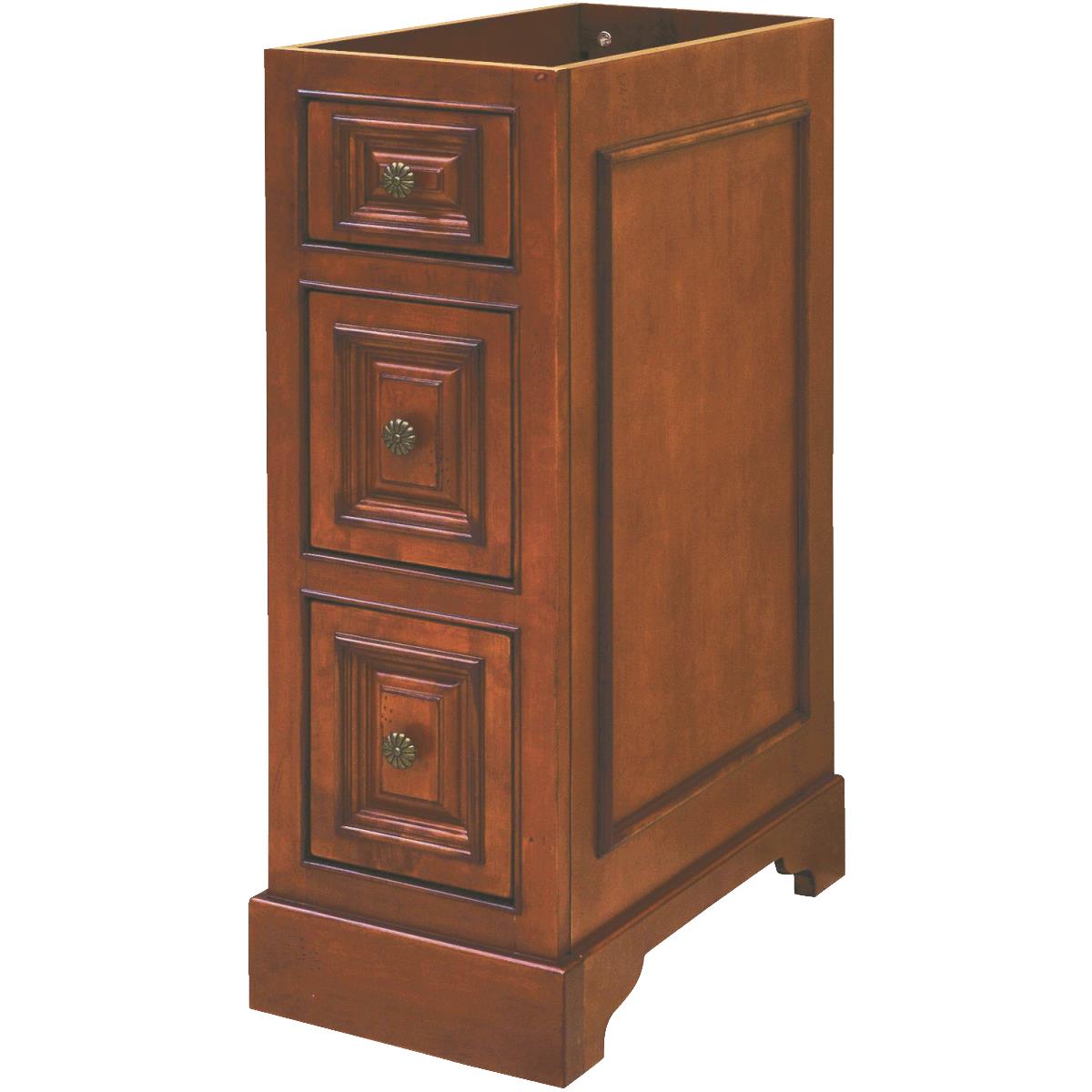 Sunny Wood Cambrian Cherry 12 In. W x 34 In. H x 21 In. D Vanity Base, 3 Drawer