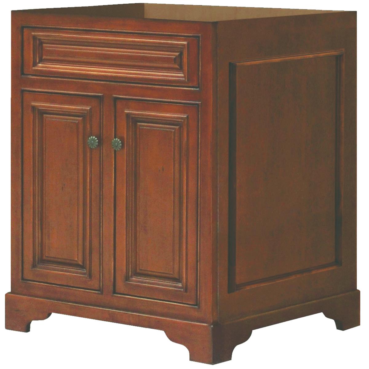 Sunny Wood Cambrian Cherry 24 In. W x 34 In. H x 21 In. D Vanity Base, 2 Door
