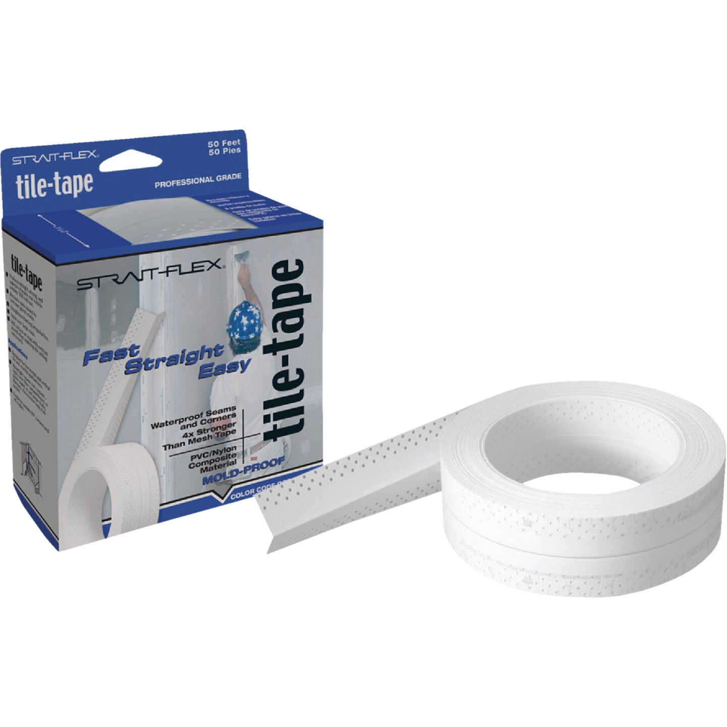 Strait Flex Tile-Tape 2-1/4 In. x 100 Ft. Cement Board Tape Image 1