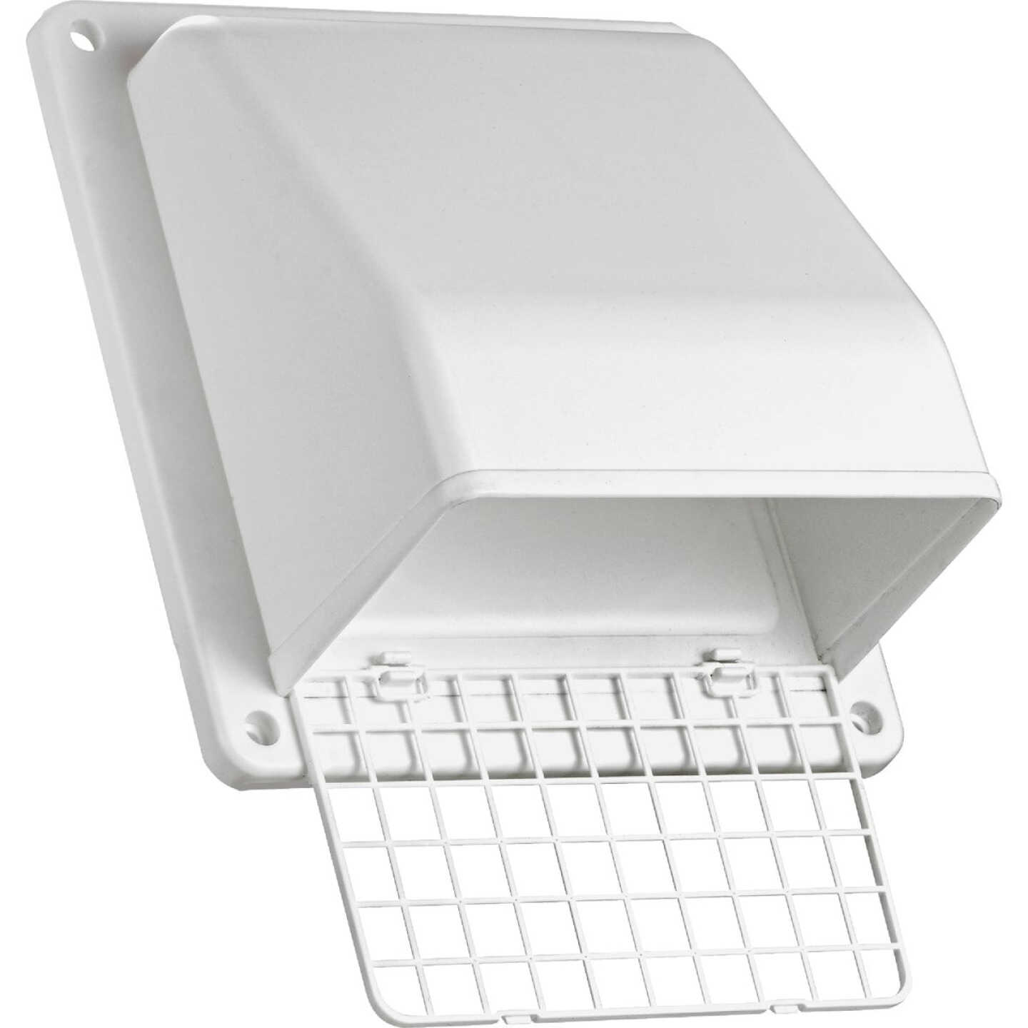 Lambro 6 In. White Plastic Wall Vent Cap Image 3