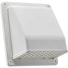 Lambro 6 In. White Plastic Wall Vent Cap Image 1