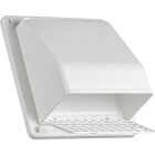Lambro 6 In. White Plastic Wall Vent Cap Image 2