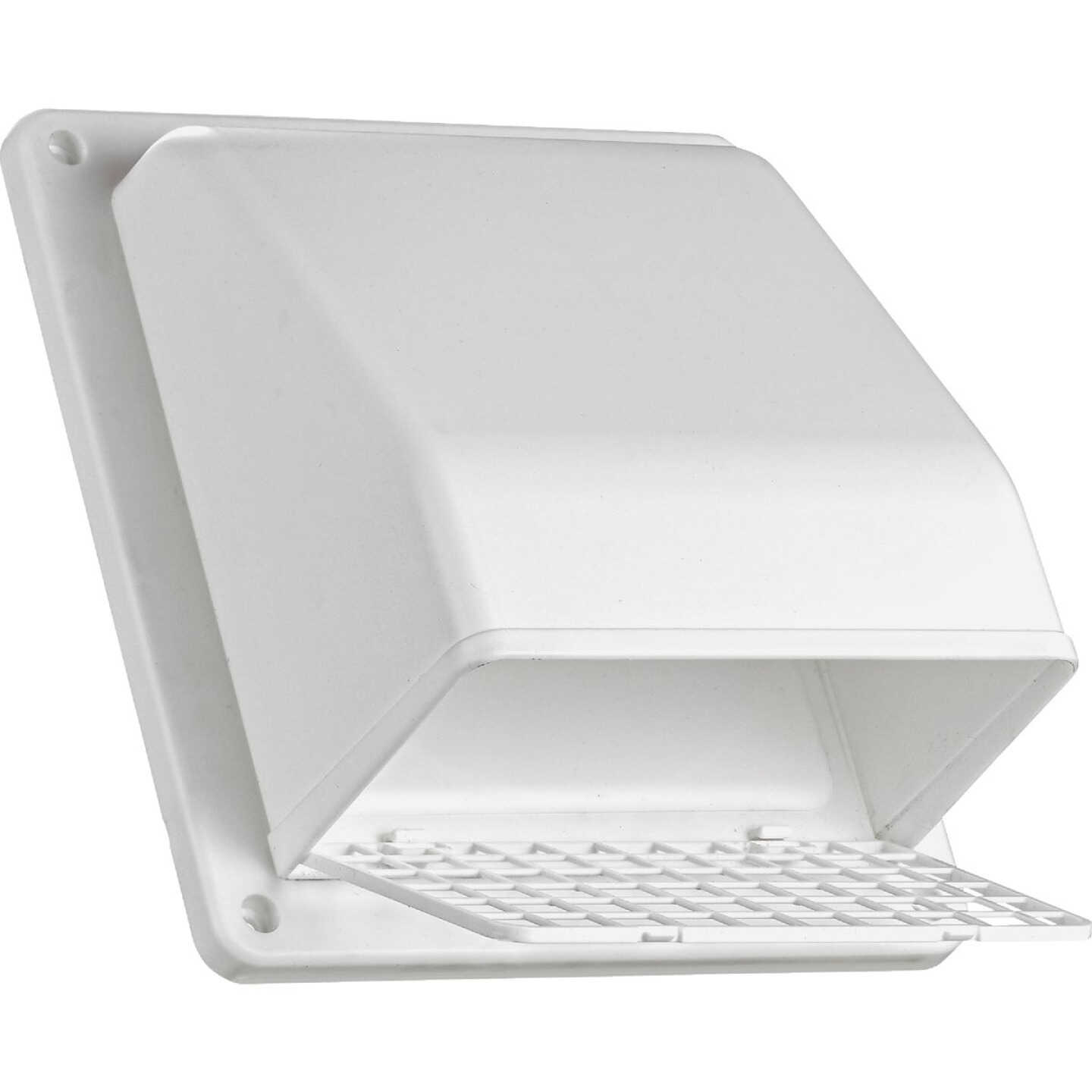 Lambro 6 In. White Plastic Wall Vent Cap Image 2