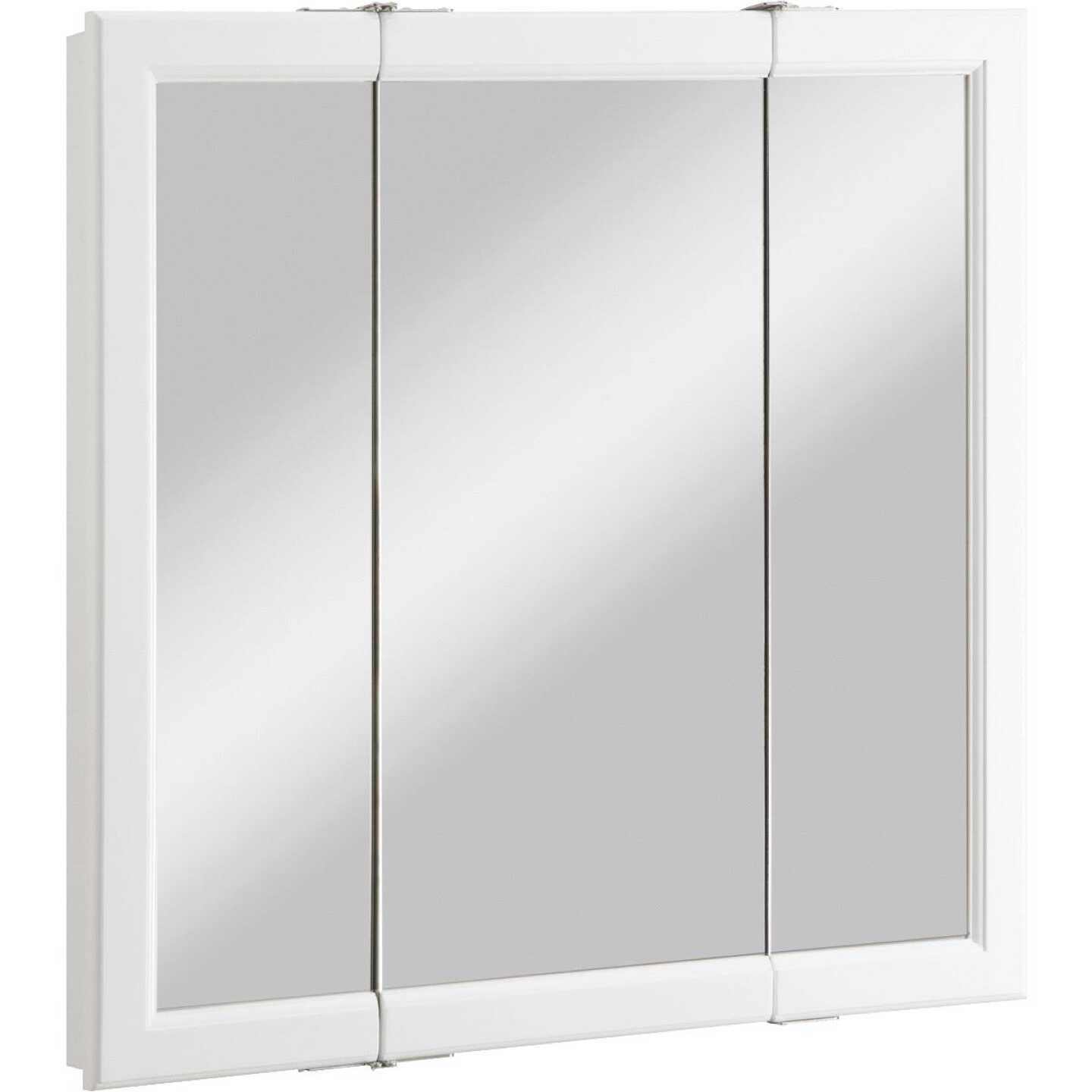 Design House Wyndham White 30 In. W x 30 In. H x 4-3/4 In. D Tri-View Surface Mount Medicine Cabinet Image 1