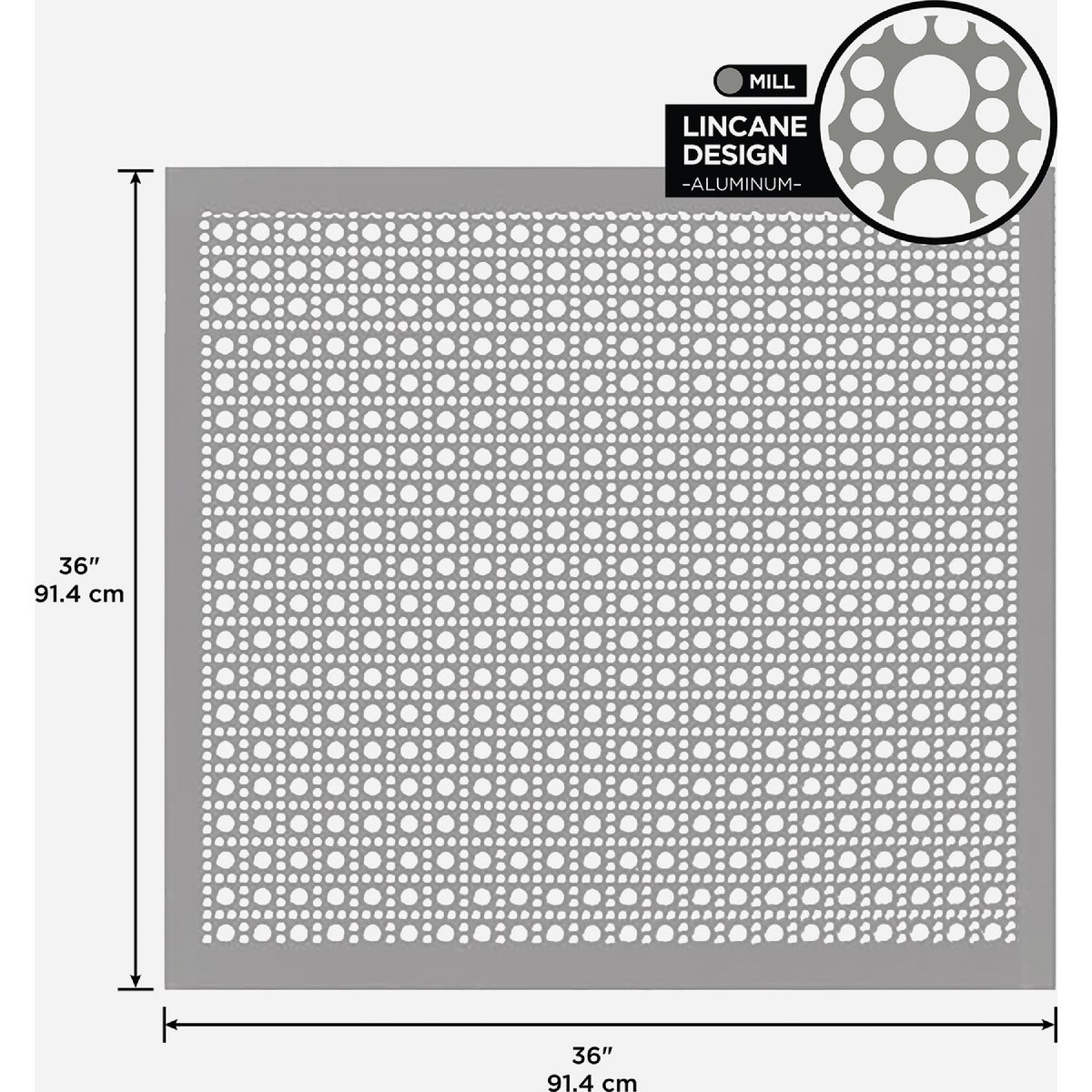 M-D Building Products 36 In. x 36 In. x .020 In. Mill Aluminum Sheet Lincane Image 2