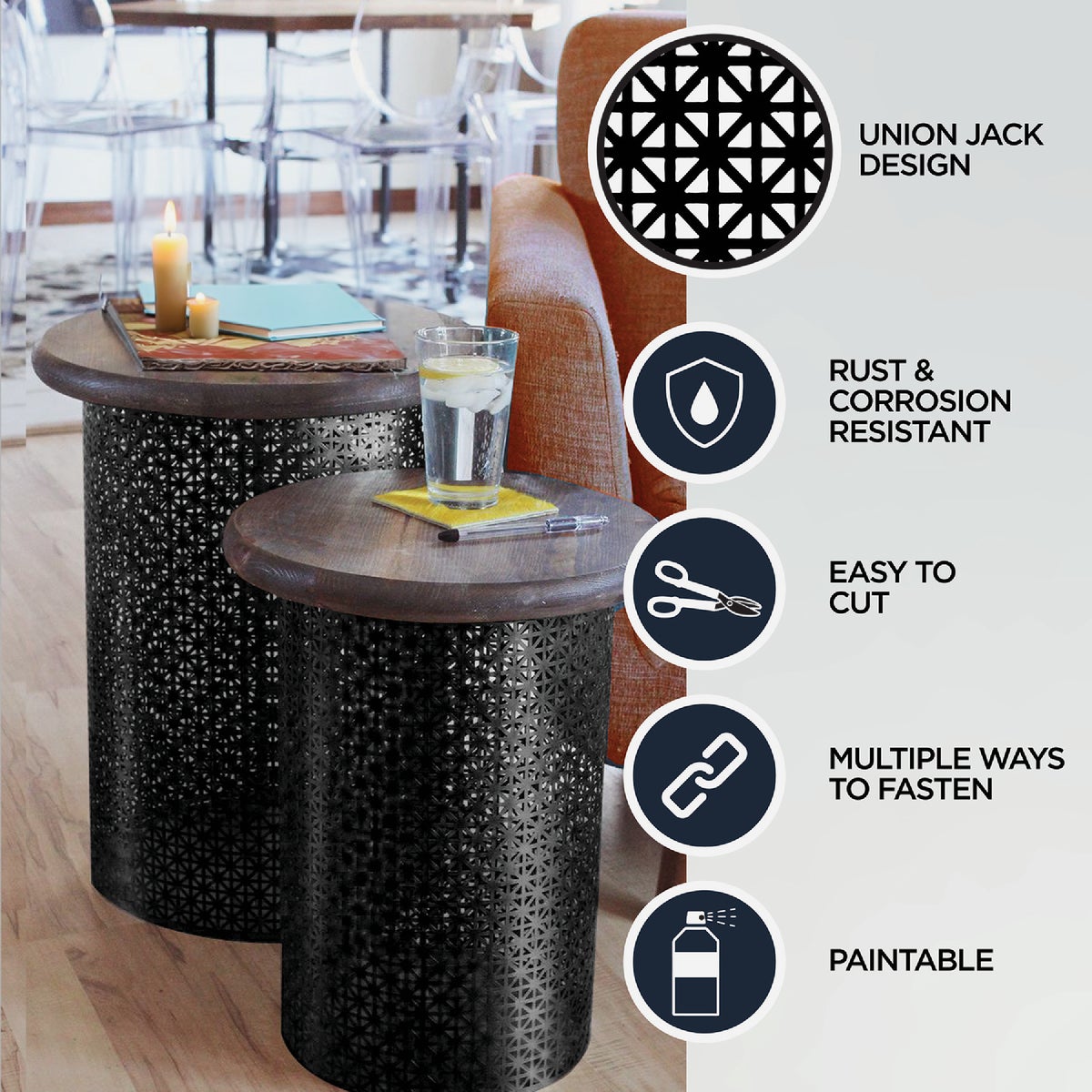 M-D Building Products 24 In. x 36 In. x .020 In. Brass Aluminum Sheet Union Jack Image 5