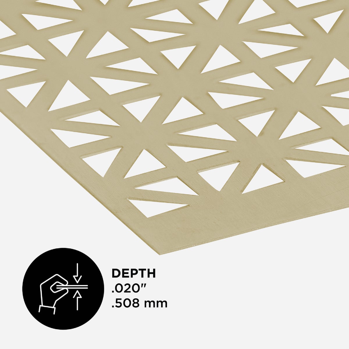 M-D Building Products 24 In. x 36 In. x .020 In. Brass Aluminum Sheet Union Jack Image 3