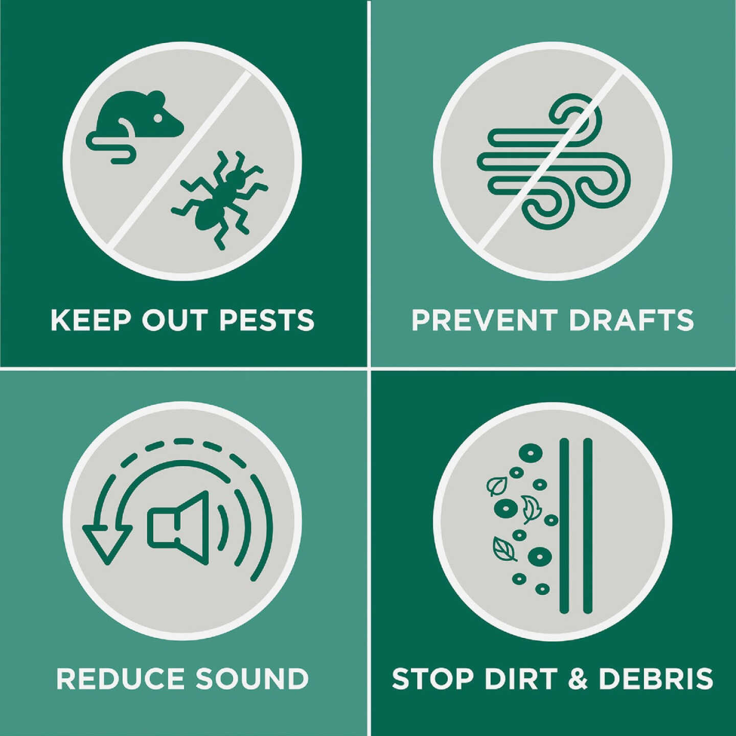 M-D Building Products 36 In. Aluminum and Vinyl CINCH Self-Adhesive Door Sweep, White Image 6