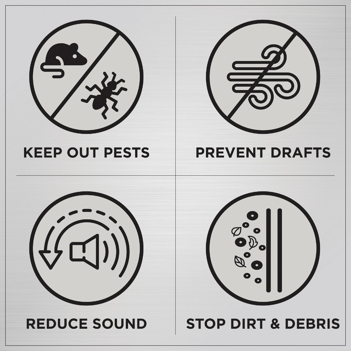 M-D Building Products 84 In. Premium Rubber PLATINUM Top and Sides Door Seal for Doors with Kerf/Channel, Brown Image 6