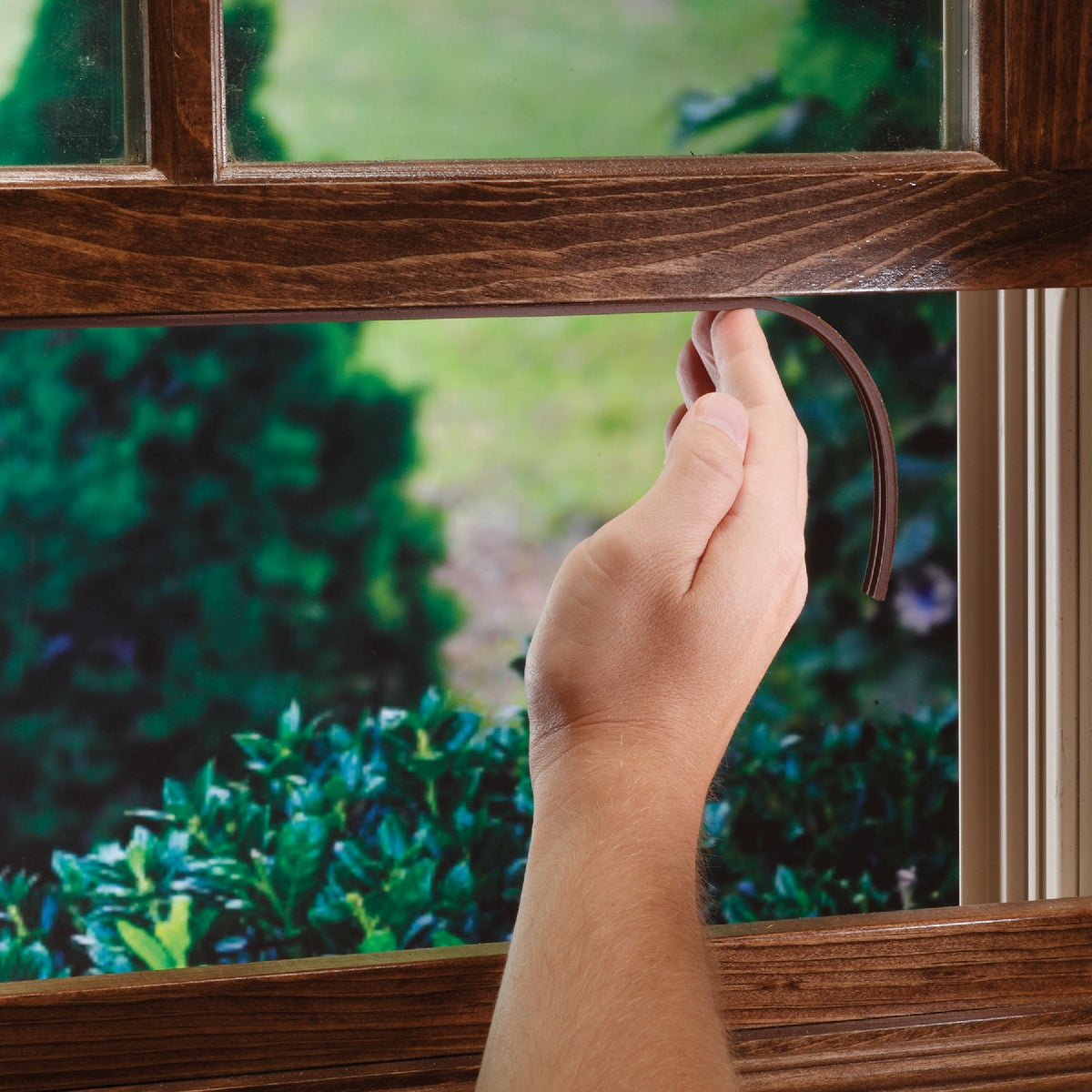 M-D Building Products 1/8 In. x 3/8 In. x 17 Ft. Brown Premium Rubber Window Seal for Ex-Small Gaps Image 3